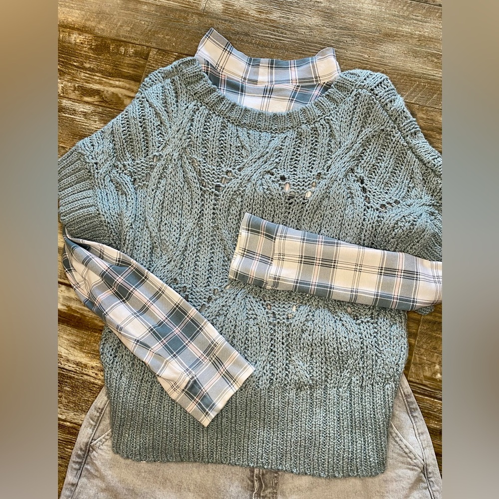 💥BOGO💥 By Together Sweater Vest. Size L Blue. NWOT